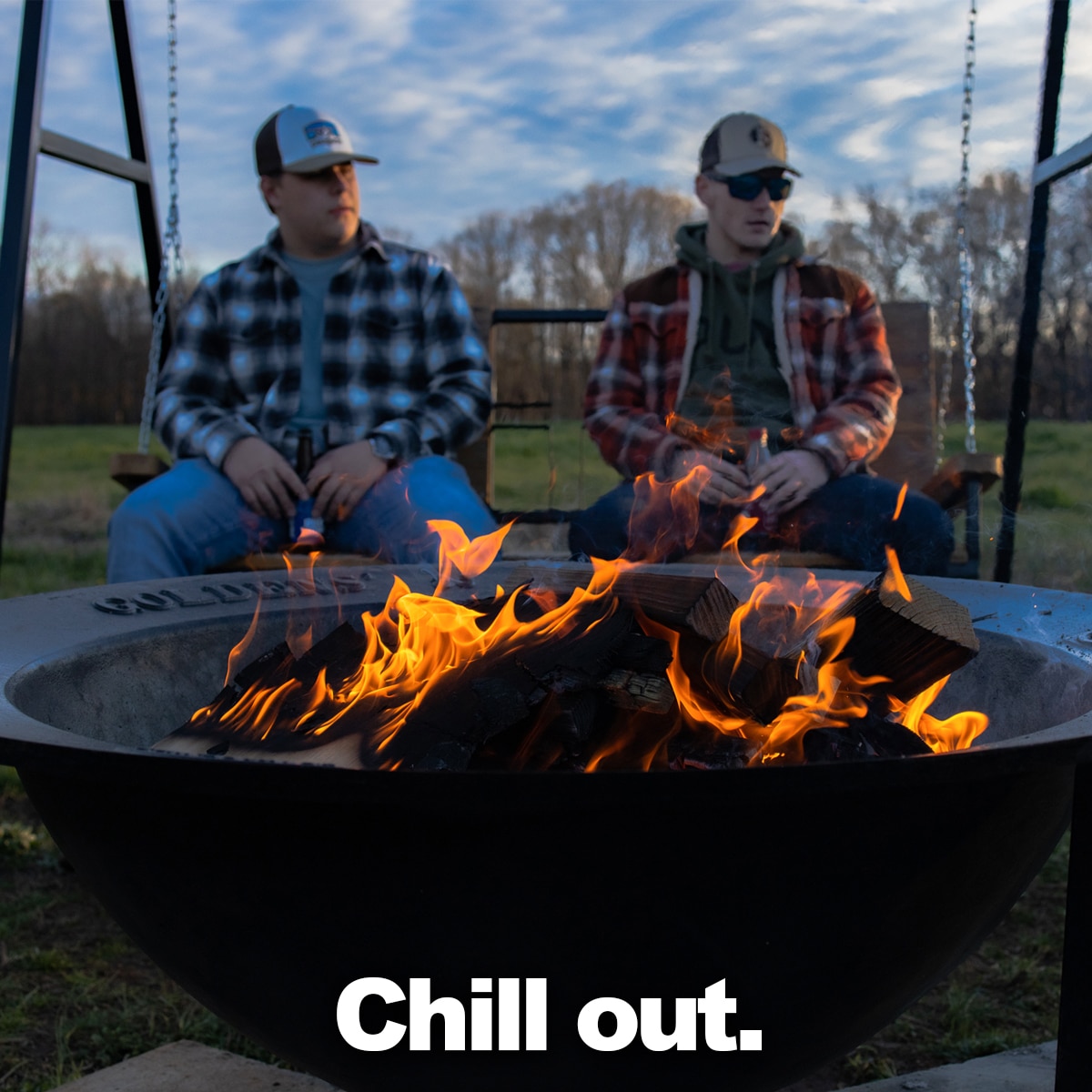 Syrup Kettle Fire Pits Goldens' Cast Iron Made in USA