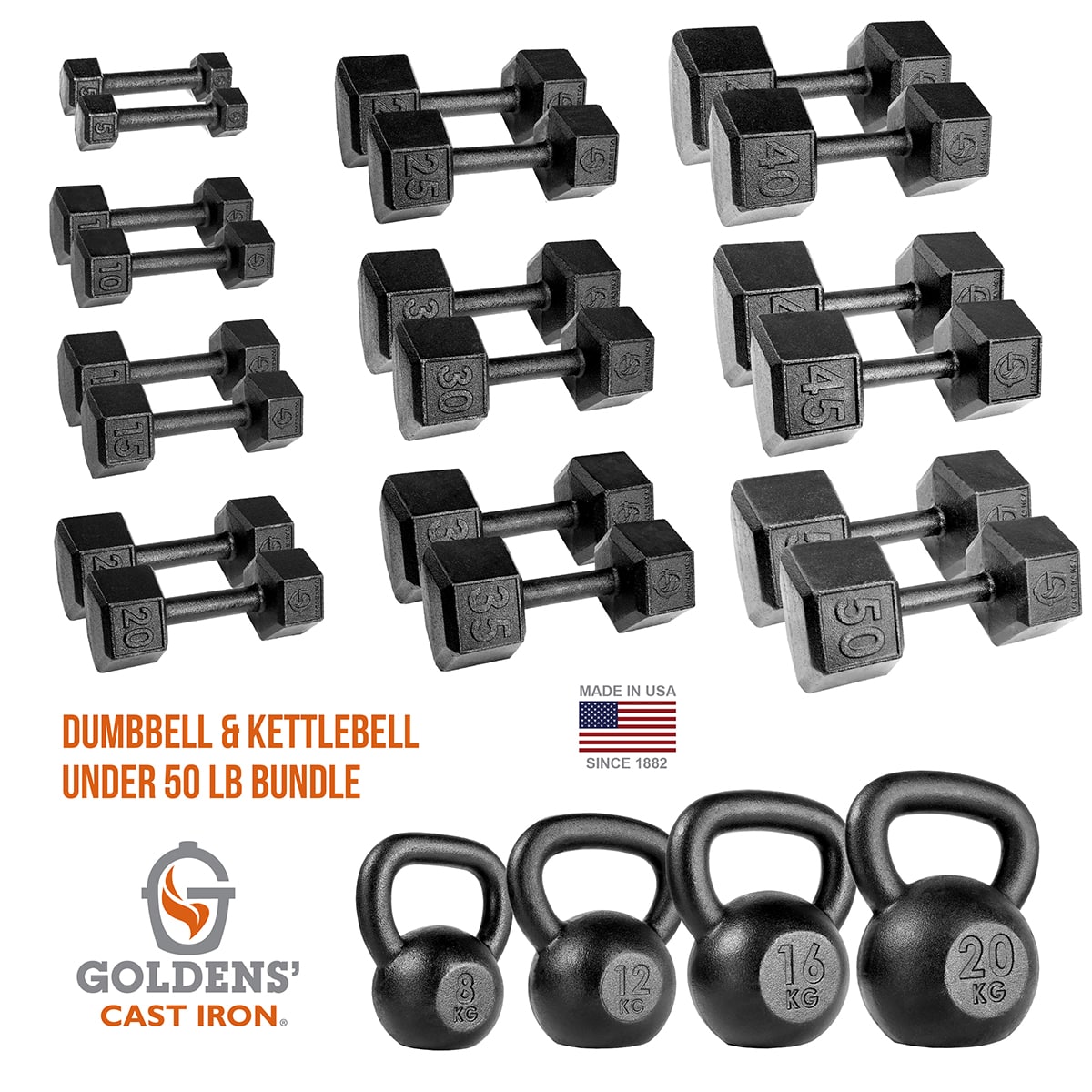 thumbnail interactive-video image 1 of AmazonBasics Cast Iron Kettlebell, 50LB, Black Price In UAE | Amazon 1 of 1